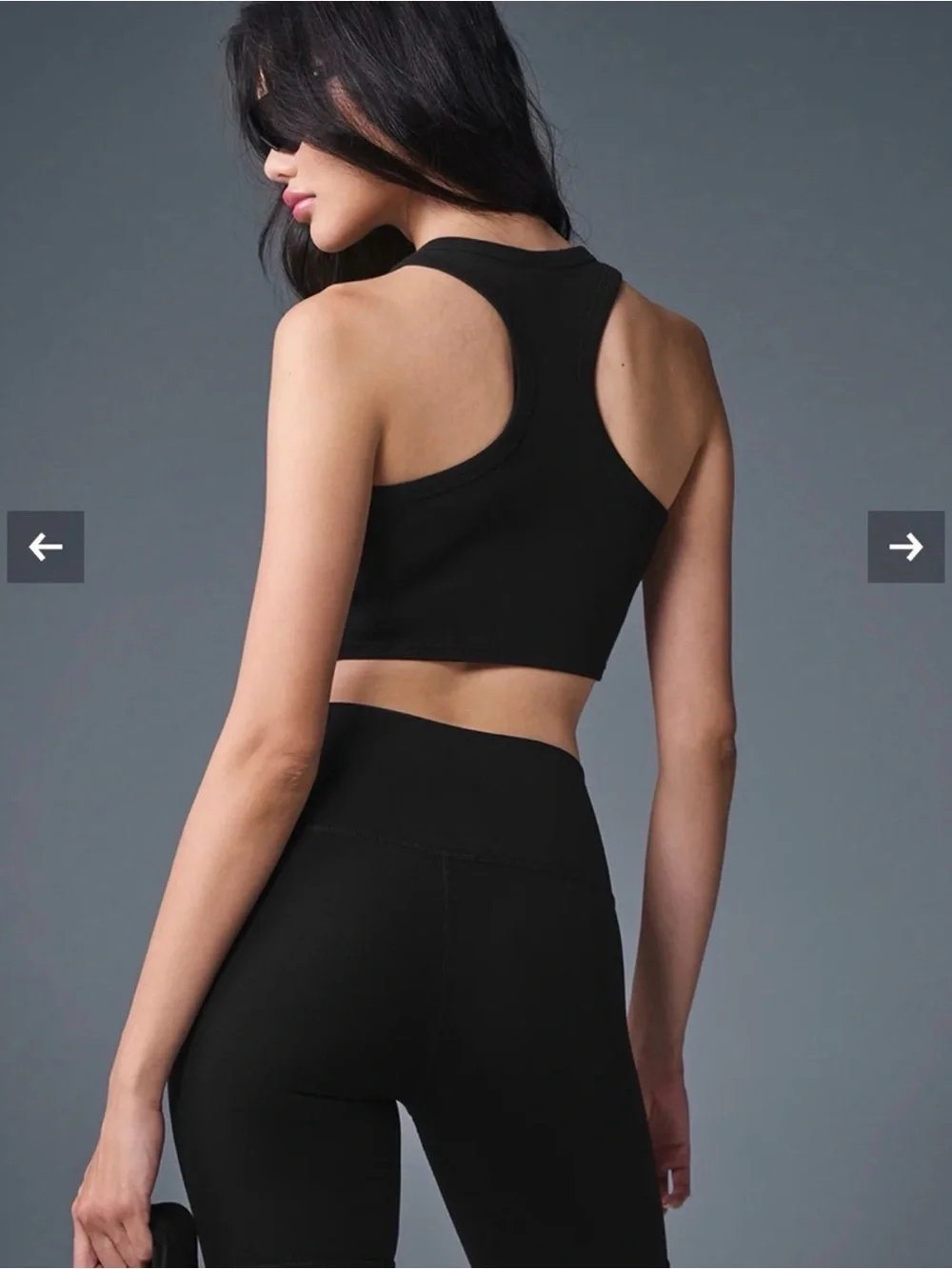 ALO Yoga Black Aspire Tank